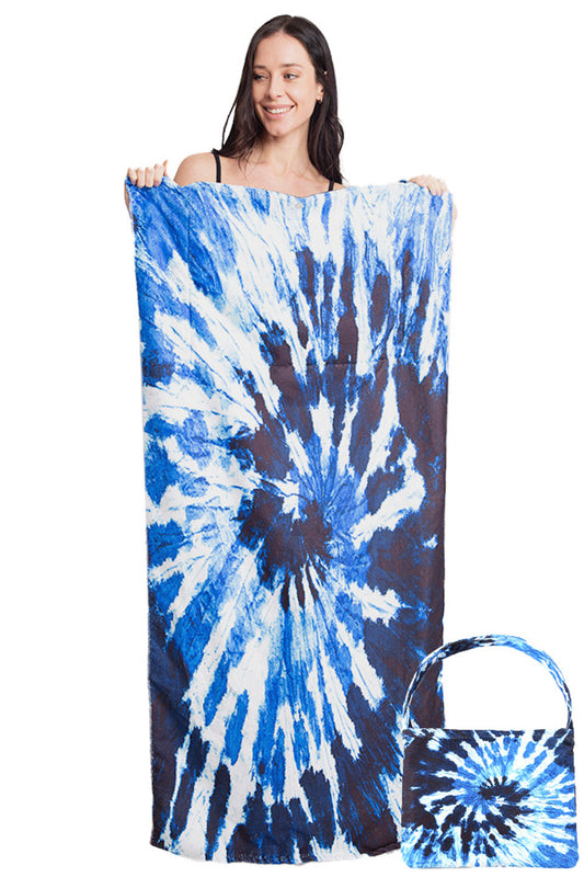 Tie Dye Print Beach Towel Bag-Jtb002-15